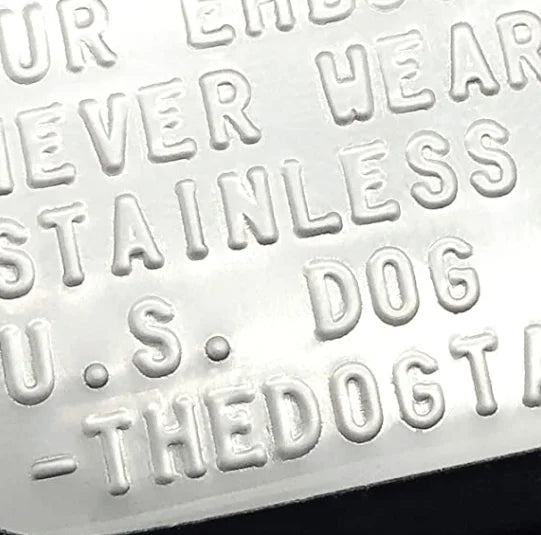 طقم قلادتين عسكريتين من الستانلس ستيل بتصميم مخصص مع كاتم صوت وسلسلة كروية أنيقة